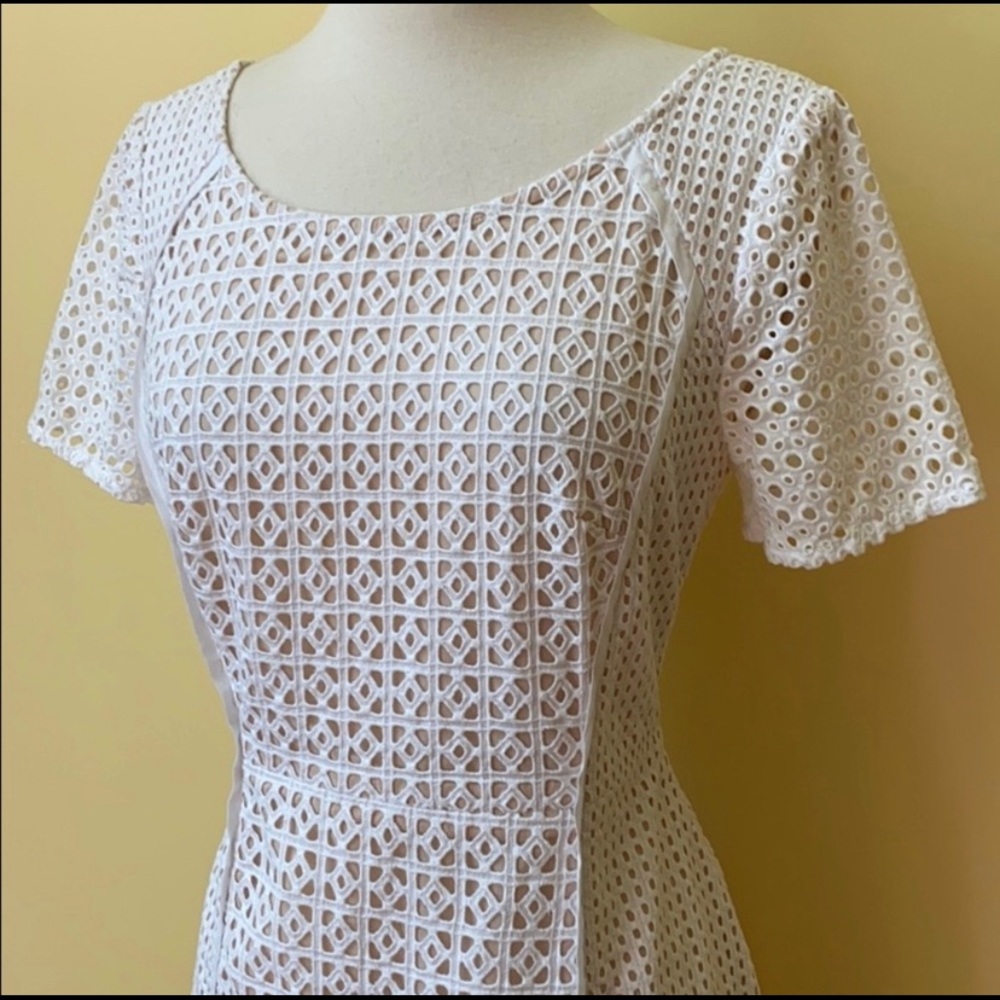 Anthropologie HD in Paris White Eyelet Dress - Picture 3 of 9